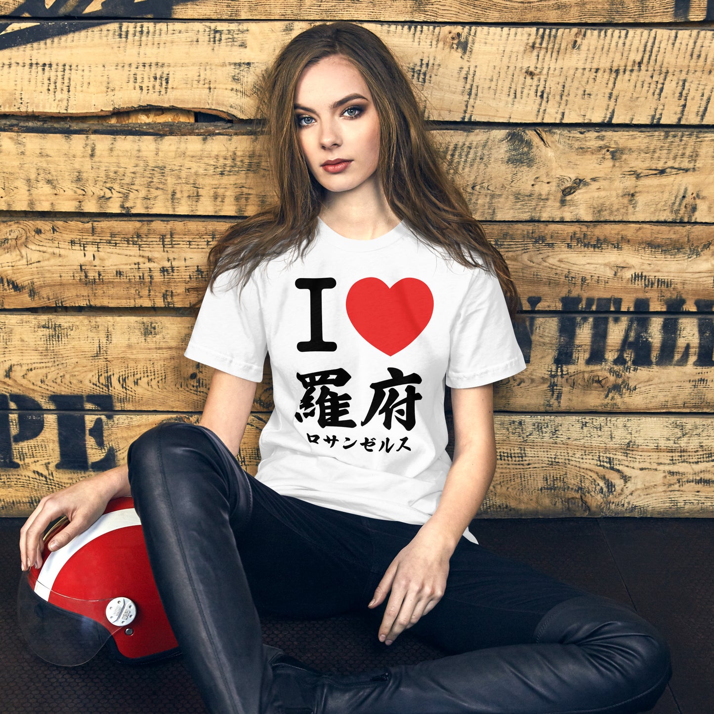 I love Los Angeles. Kanji Japanese Unisex t-shirt